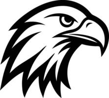 Striking Powerful Eagle Silhouette Head Available on EPS File vector