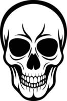 Haunted Skull Silhouette Available on EPS File vector