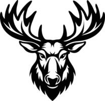Majestic Moose Head Silhouette Available on EPS File vector