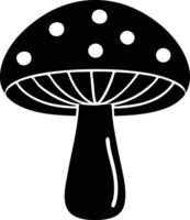 Mushroom Forest Silhouette Available on EPS File vector
