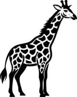 Wild Giraffe Silhouette Available on EPS File vector