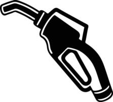 Gasoline Pump Nozzle with Car Silhouette Available on EPS File vector