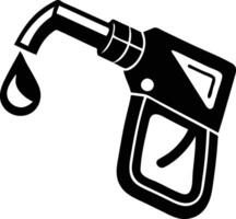 Gasoline Pump Nozzle with Fuel Silhouette Available on EPS File vector