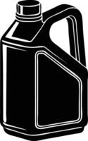 Lubricant Oil Canister Silhouette Available on EPS File vector