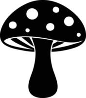 Forest Mushroom Silhouette Available on EPS File vector
