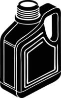 Petroleum Oil Canister Silhouette Available on EPS File vector