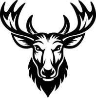 Wild Moose Head Silhouette Available on EPS File vector