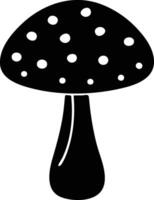 Magical Mushroom Silhouette Available on EPS File vector