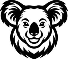 Koala Head Silhouette Design Available on EPS File vector