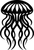 Jellyfish Floating Silhouette Available on EPS File vector
