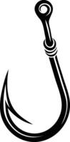 Fishing Hook and Lure Silhouette Available on EPS File vector
