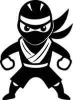 Danger Ninja Warrior Silhouette Available on EPS File vector
