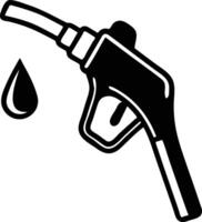 Fuel Pump Nozzle Silhouette Available on EPS File vector
