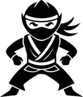 Fearless Ninja Warrior Silhouette Available on EPS File vector
