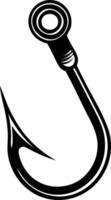 Double Fishing Hook Silhouette Available on EPS File vector