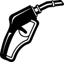 Gasoline Pump Nozzle Silhouette Available on EPS File vector
