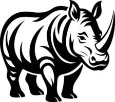 Rhinoceros Silhouette in Motion Available on EPS File vector