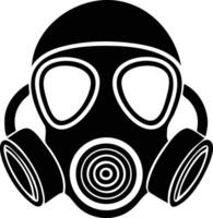 Classic Respirator Silhouette Available on EPS File vector