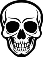 Menacing Skull Silhouette Available on EPS File vector