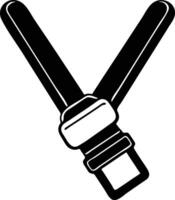 Secure Seat Belt Silhouette Available on EPS File vector