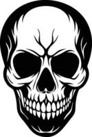Sinister Skull Silhouette Available on EPS File vector