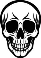 Grim Skull Silhouette Available on EPS File vector