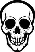Fierce Skull Silhouette Available on EPS File vector