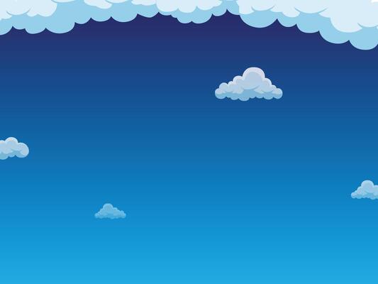 Fluffy white clouds drift across the beautiful blue sky backgroud landscape illustration design for copy space