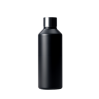 Sleek black bottle designed for stylish hydration in any setting png