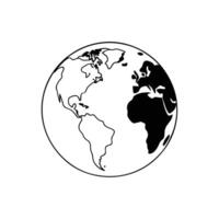 Continuous Line Drawing of Save The Nature Icon. Hand Drawn Symbol Illustration. vector