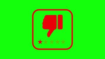 Motion graphic animation icon approval rating and whether approved or not approved. for business, payment and marketplace footage video