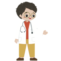 kid in pediatrician explain something png