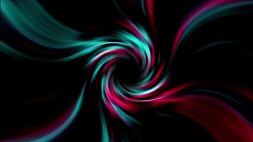 A colorful swirl of red and blue on a black background video