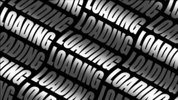 A black and white background with the word loading video