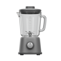 Gray Glass Blender with Measurement Marks and a Simple Design Perfect for Smoothies and Shakes png