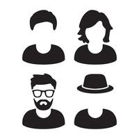 Men Avatar Icons Set vector