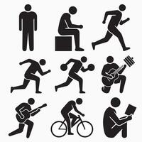 Stick Figure Activities vector