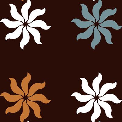 The modern flowers seamless geometric pattern composed of small squares arranged in a grid design