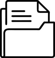 File Folder Icon with Documents vector