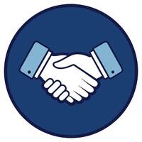 Handshake Icon Symbol of Agreement and Partnership vector