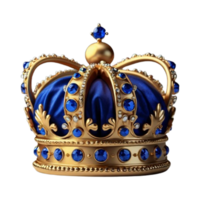 Royal crown 3D image on transparent background png
