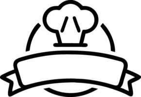 Restaurant Logo with Chef Hat vector