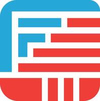a logo in a square shape vector