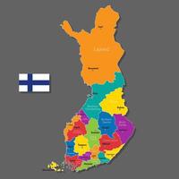 map of Finland vector