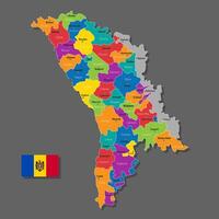 map of Moldova vector