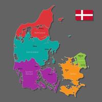 map of Denmark vector