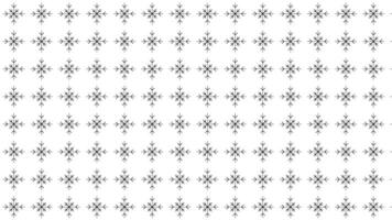 Seamless Pattern of Symmetrical Snowflakes on a White Background vector