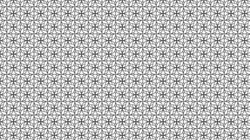 Monochrome Geometric Floral Seamless Pattern with Abstract Petal Design Elements vector