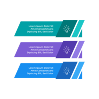 Three different colored banners with the words learn more png
