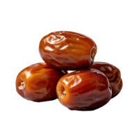 Close Up Of Stacked Medjool Dates On Transparent Background png